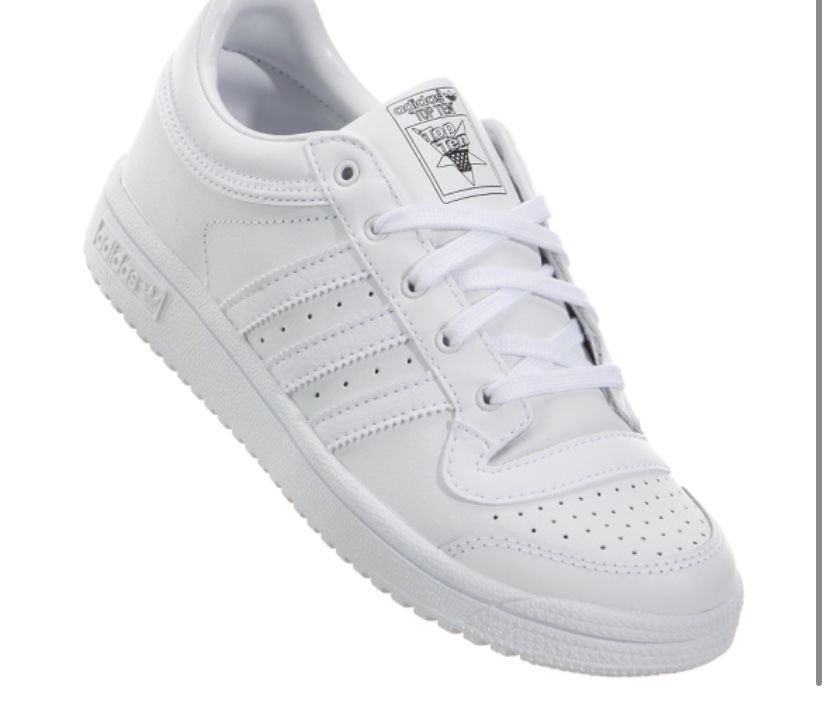 Adidas top ten low white toddler 5