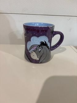 Disney Parks Eeyore 3D Glitter Quotes Mug