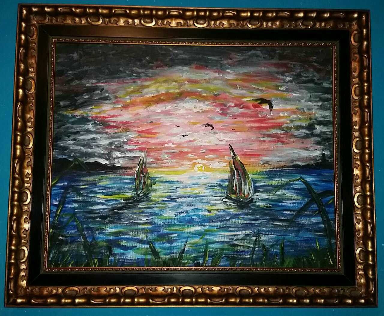 "Tattoo Tides" Acrylic original