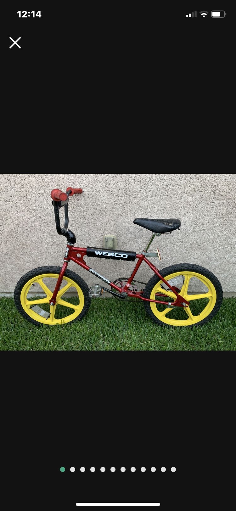 1979 WEBCO Old School Bmx Bicycle All Original Beautiful Condition