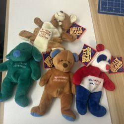 Belly Beans Girl Scouts Plush Toy Set (4 Bears) – New with Tags!