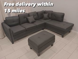Sectional Sofa With Ottoman