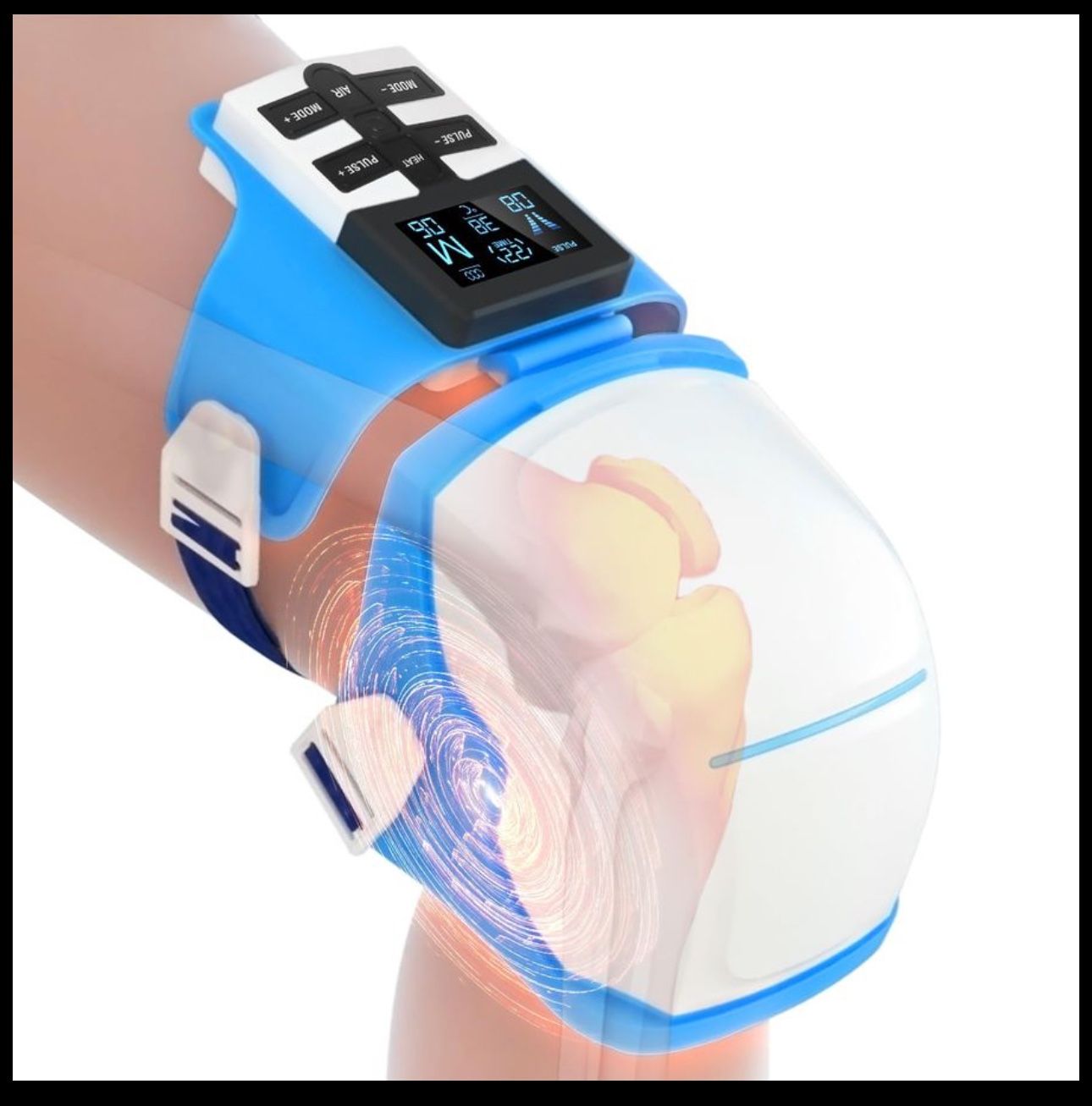 Auxoliev Knee Massager for Arthritis FSA HSA Store Eligible Items EMS Knee Massager with Heat and Air Compression for Joint Knee Injury Swelling Stiff