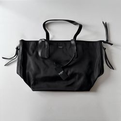 Botkier New York Bond Black Nylon Tote Bag Zipper Closure Large