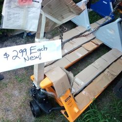 New/Used Pallet Jacks Over 100 Available$199-299