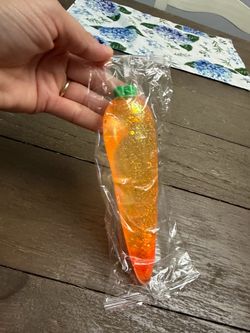 Cute glittery carrot squishy