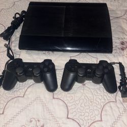 PlayStation 3 with 2 Remote Controls And Power Cable (Works Great)