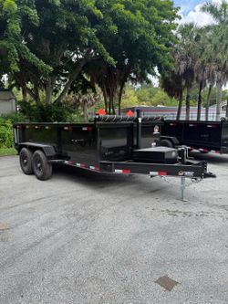 Panther Cargo 7 x 14 Low Side Dump Trailer 14k