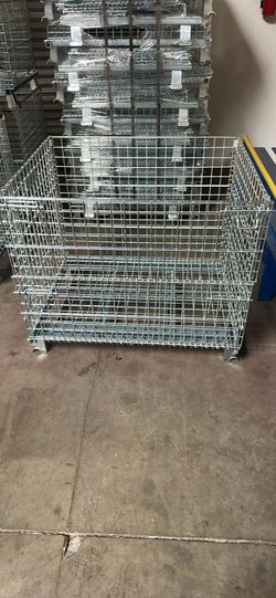 Collapsible Wire Container - 40 x 32 x 34 1⁄2"