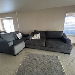 Glacier Grey Couch Set 