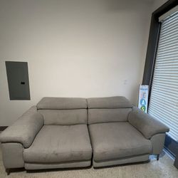 Talin Grey 85" Power Reclining Sofa Couch