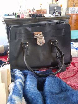 Michael Kors Hamilton Black Saffiano Leather Tote