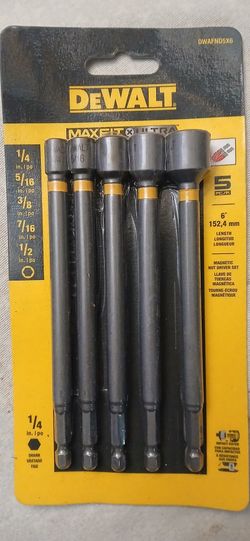 Dewalt Maxfit Ullyra 6" 5pack Nut Drivers