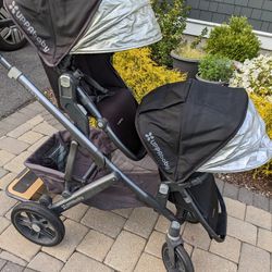 Uppababy Vista Stroller with Rumble Seat, Piggyback, Travel Case