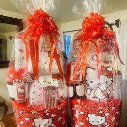 Huge Hello Kitty Valentines Baskets