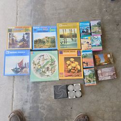 Lot of 16 vintage puzzles. Whittman tuco
