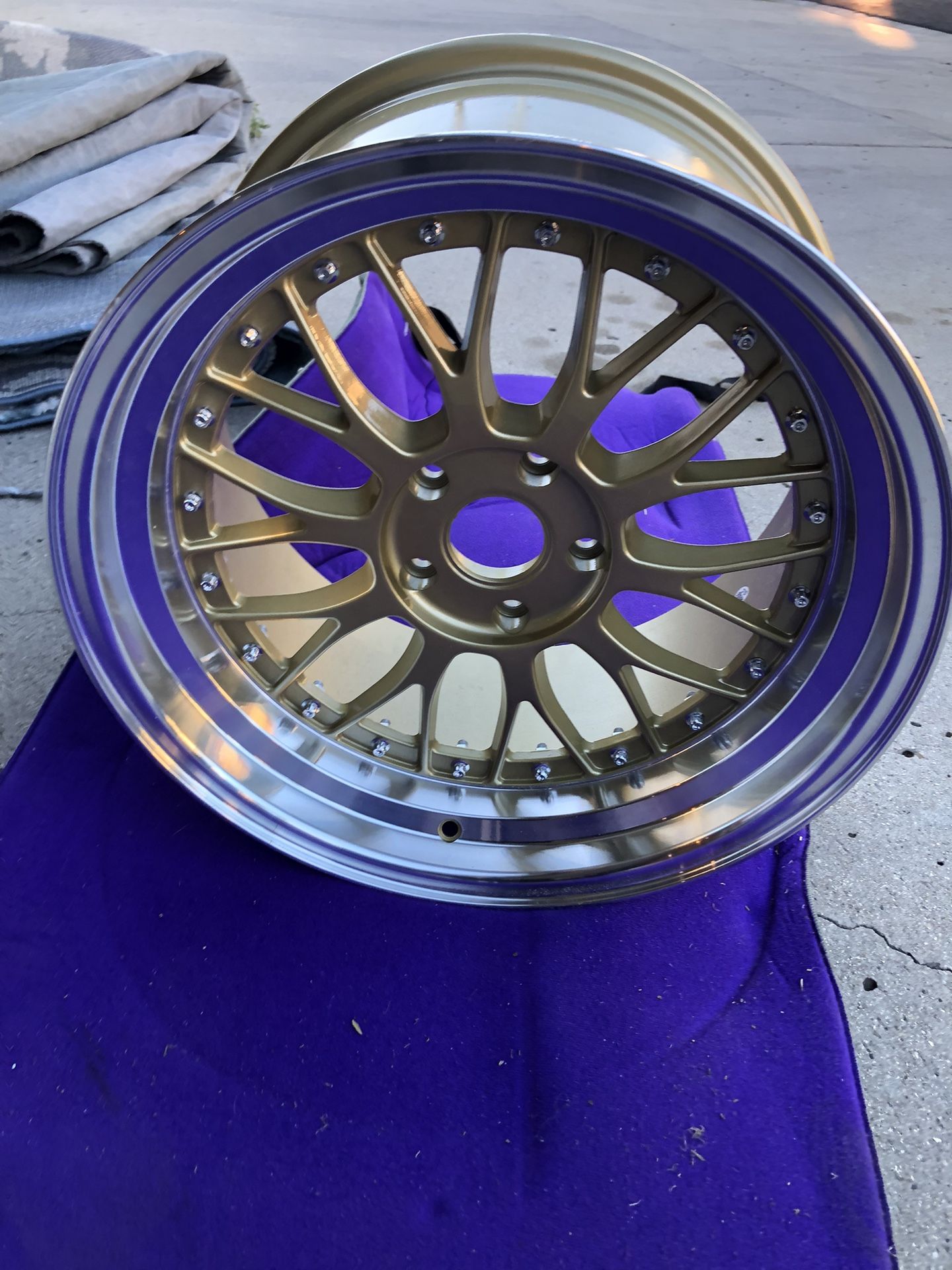 Wheels Gold Finish