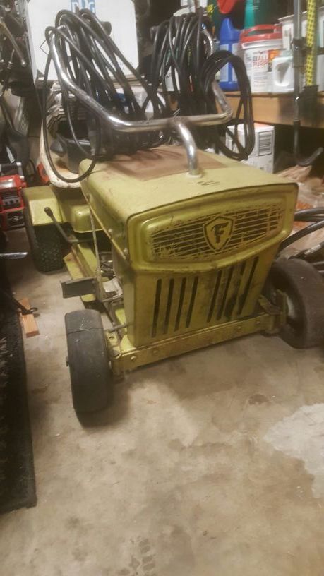 vintage riding lawn mower. firestone 25in for sale in