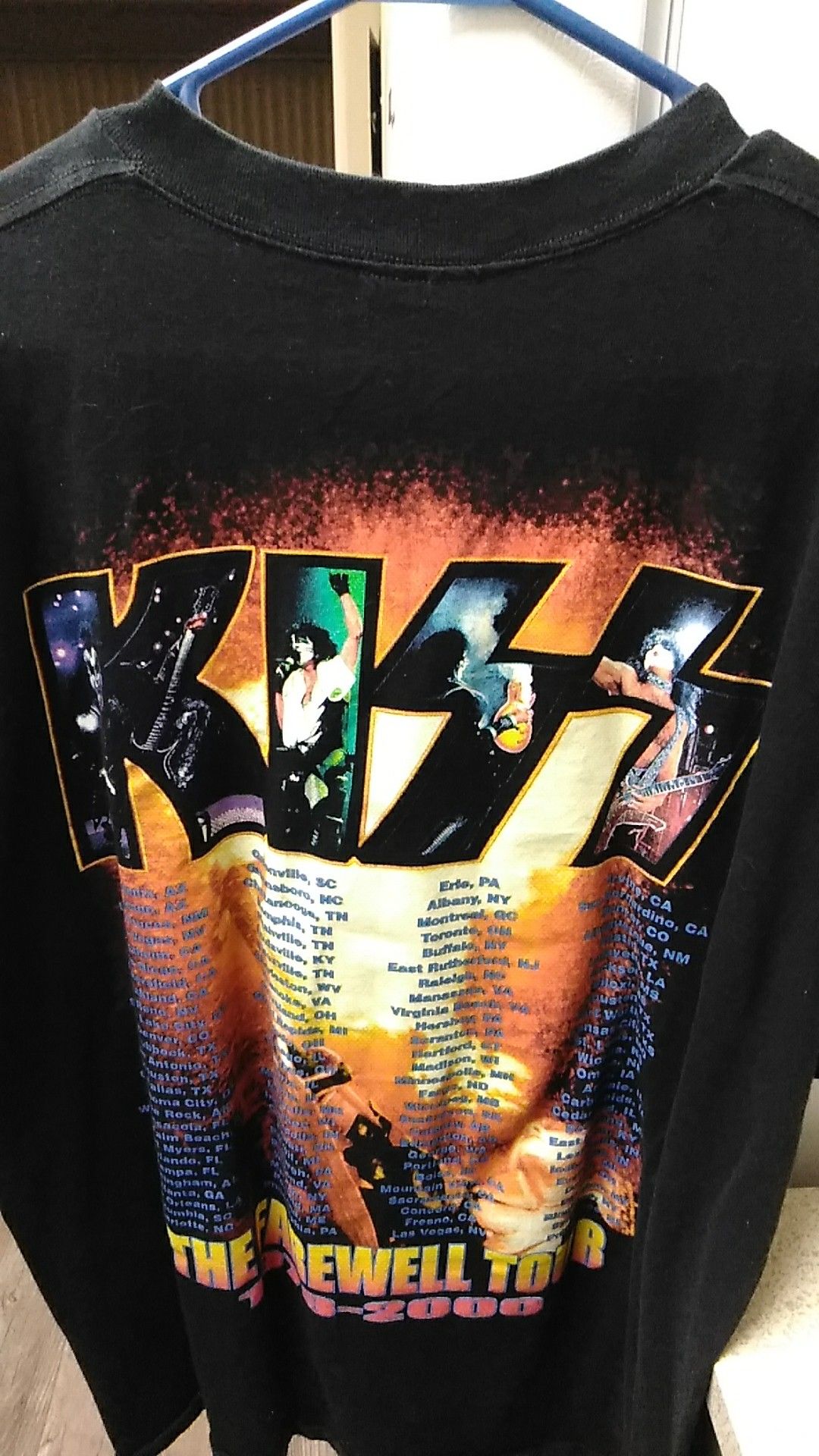 Kiss Farewell world tour concert shirt 2000