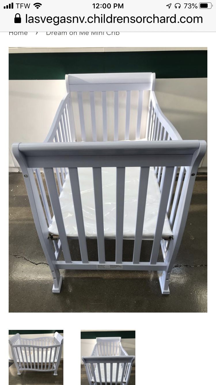 New Dream on Me Mini Crib Lavender Ice