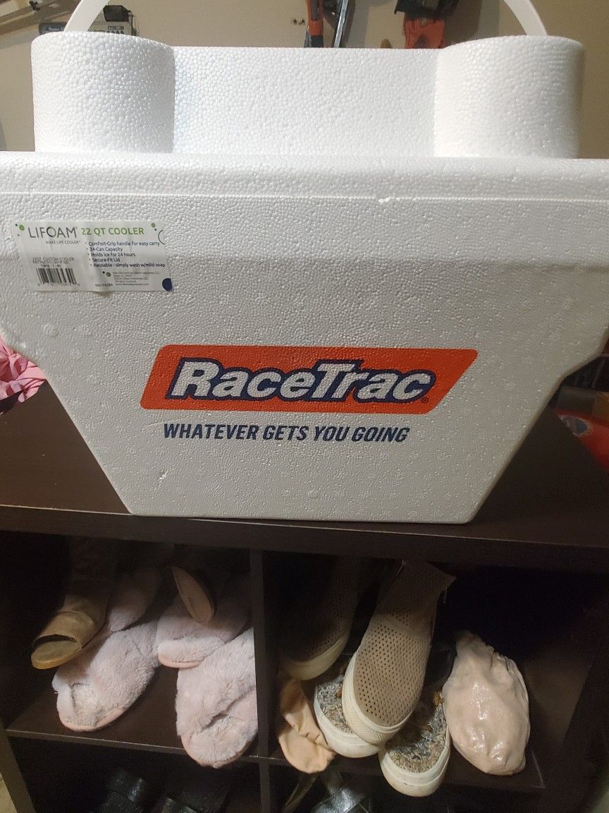 Race Trac Styrofoam Cooler-used Once