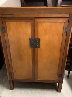 Pottery Barn TV Center. 