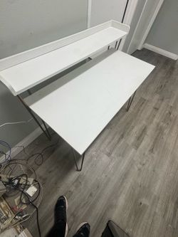 White desk