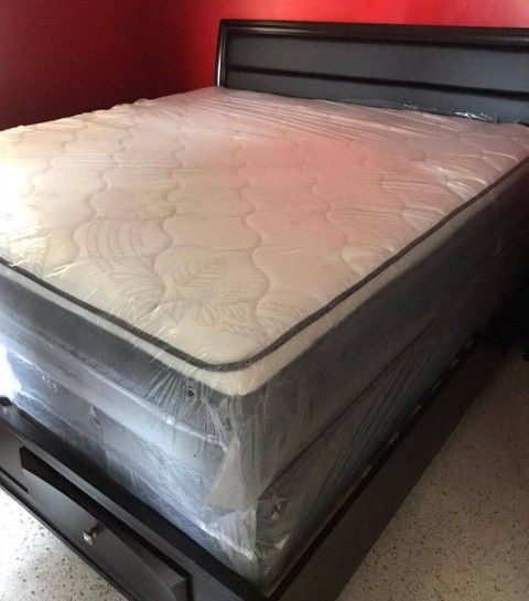 King size Firm Orthopedic + box spring Gift , Totally New