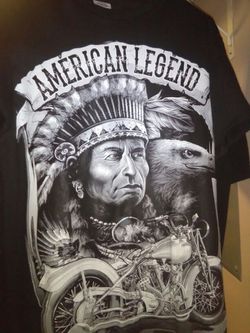 Brand new never worn Indian motorcycle t-shirt size medium