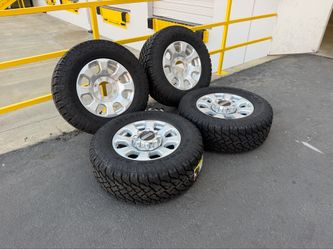 2026 Ford F250 F350 OEM 18” Rims Wheels and NEW LT285/65R18 Tires F-250 F-350 Super Duty Tremor