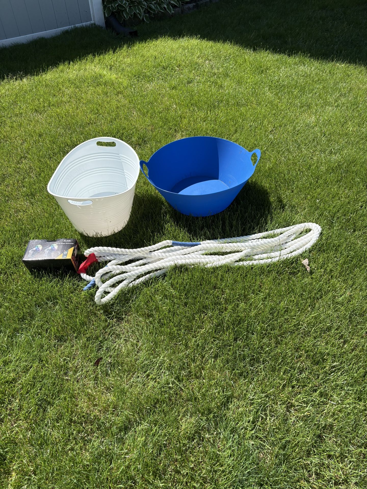 Tug Of War Rope ,, 2 Tubs
