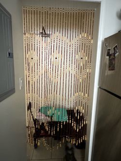 Pretty beaded curtains