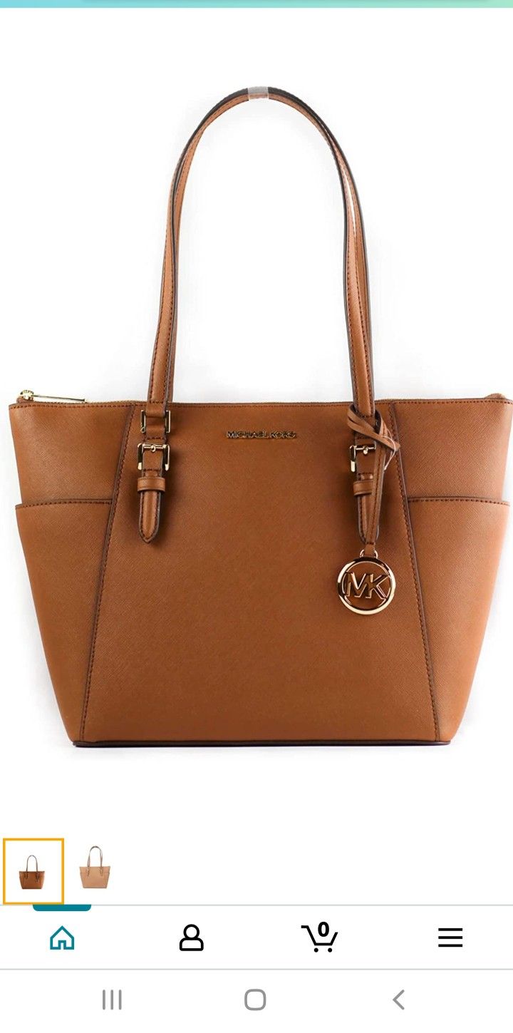 Michael Kors Charlotte Saffiano Leather Tote