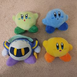 Kirby Plushies - 4 Plushies