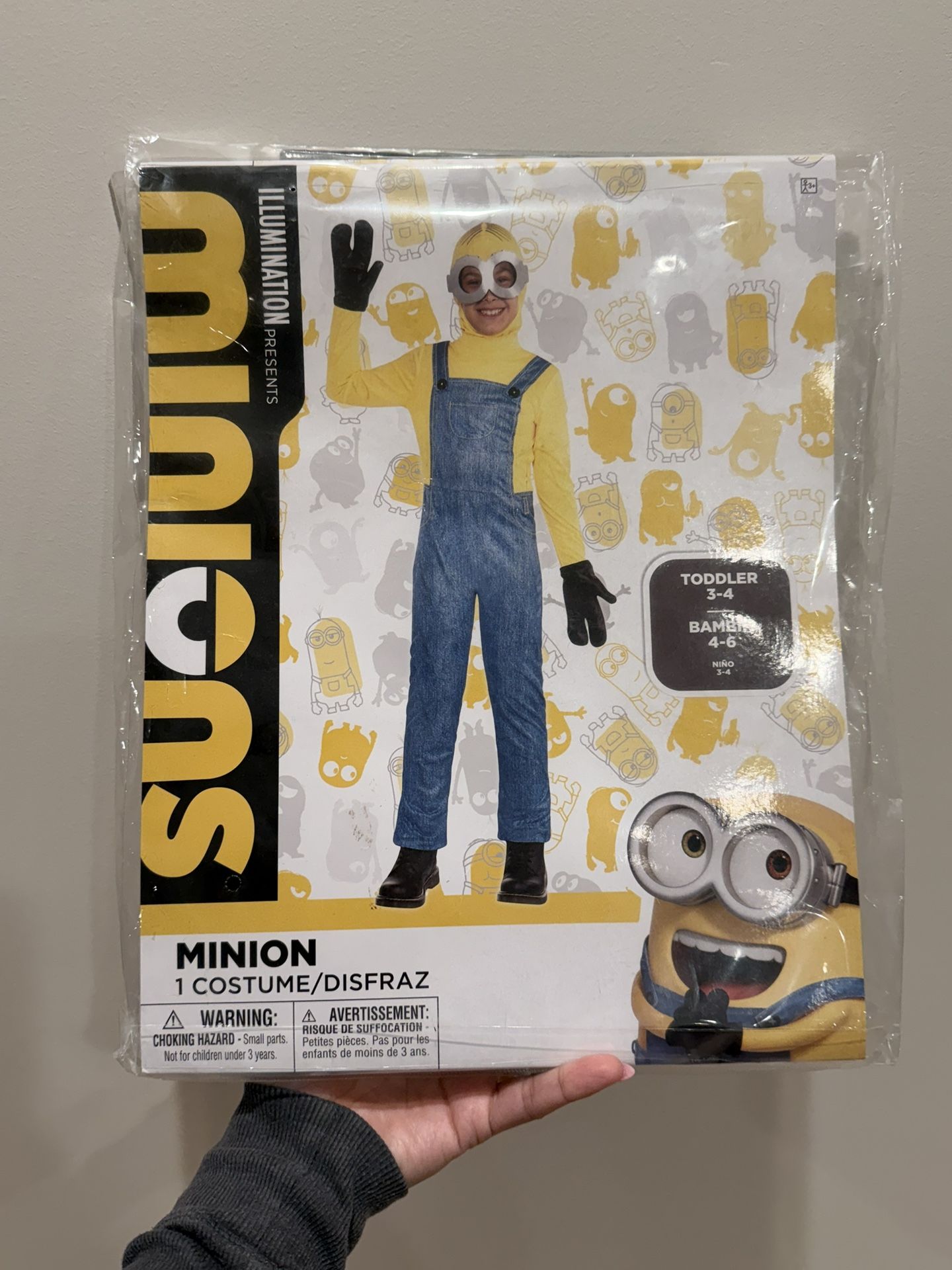 Minion Costume Toddler 3-4T 