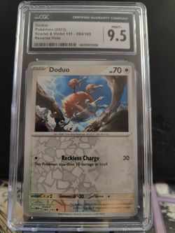FREE CGC MINT+ 9.5 Doduo (084/165)