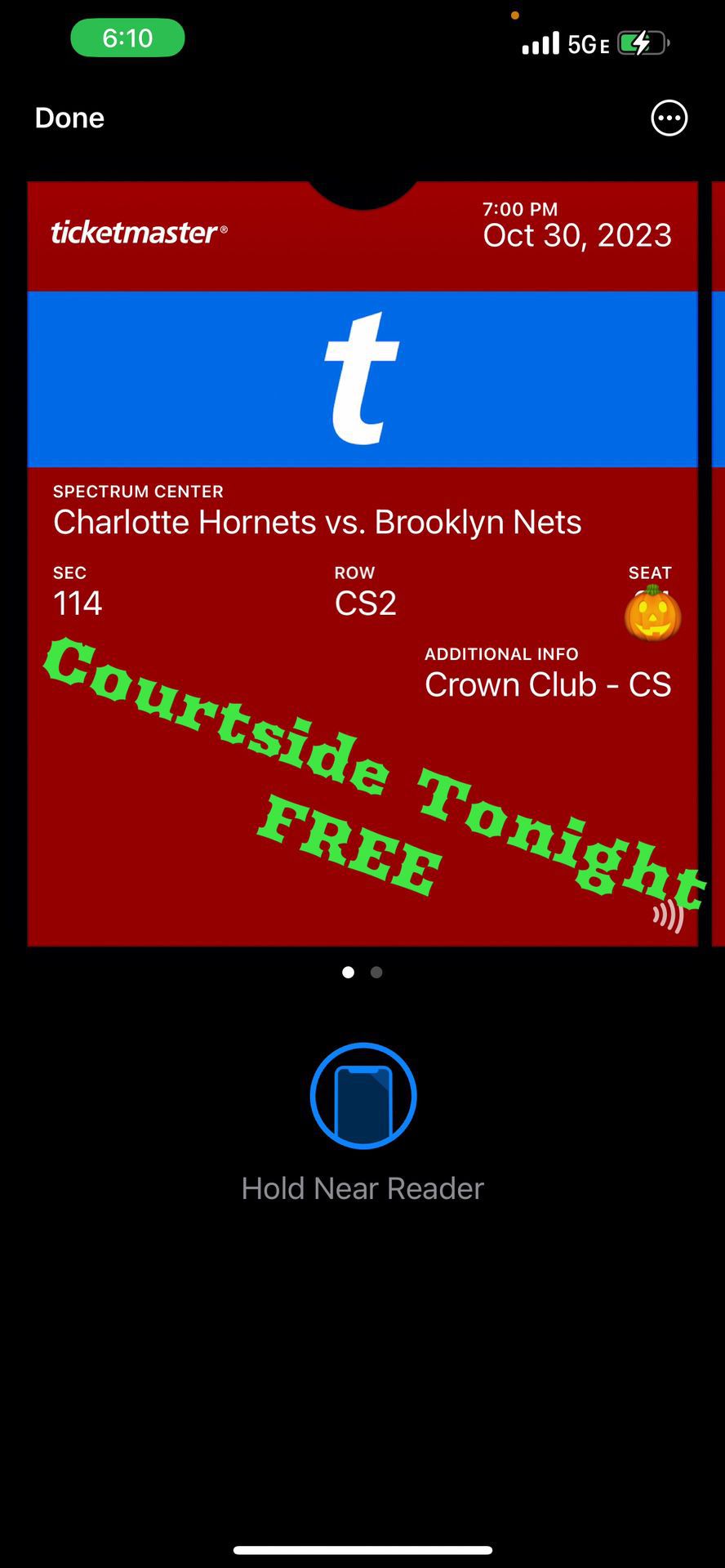 Courtside FREE Hornets Tonight Vs Nets 