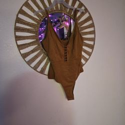 Suede Bodysuit Small