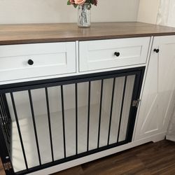 Small Medium Dog Furniture Crate - Like new