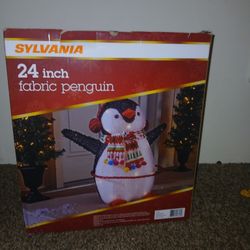 24 Inch Fabric Christmas Penguin 