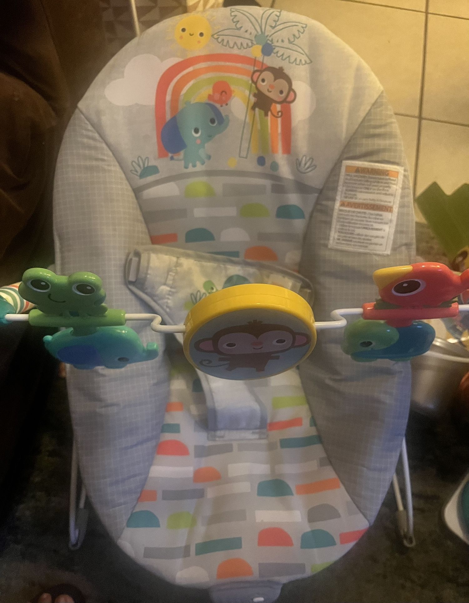 Bright Starts Playful Paradise Vibrating Baby Bouncer