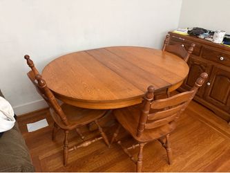 FREE FREE Wood Dining Table and Chairs