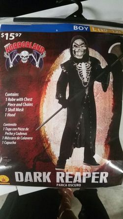 Dark reaper costume new in bag size small