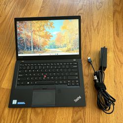 14 inches Lenovo ThinkPad T460s Laptop Win11 Pro i5 @2.8Ghz SSD 256Gb RAM 8Gb Microsoft Office  - Firmed Price