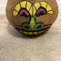 Real Craved Coconut Used To Hold Cup Or Can