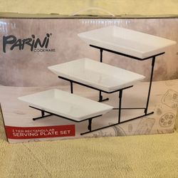 3-tier Rectangular Serving Plate Set