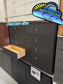 Eight drawer dresser with rails cajonera Comoda compressed mueble Nuevo