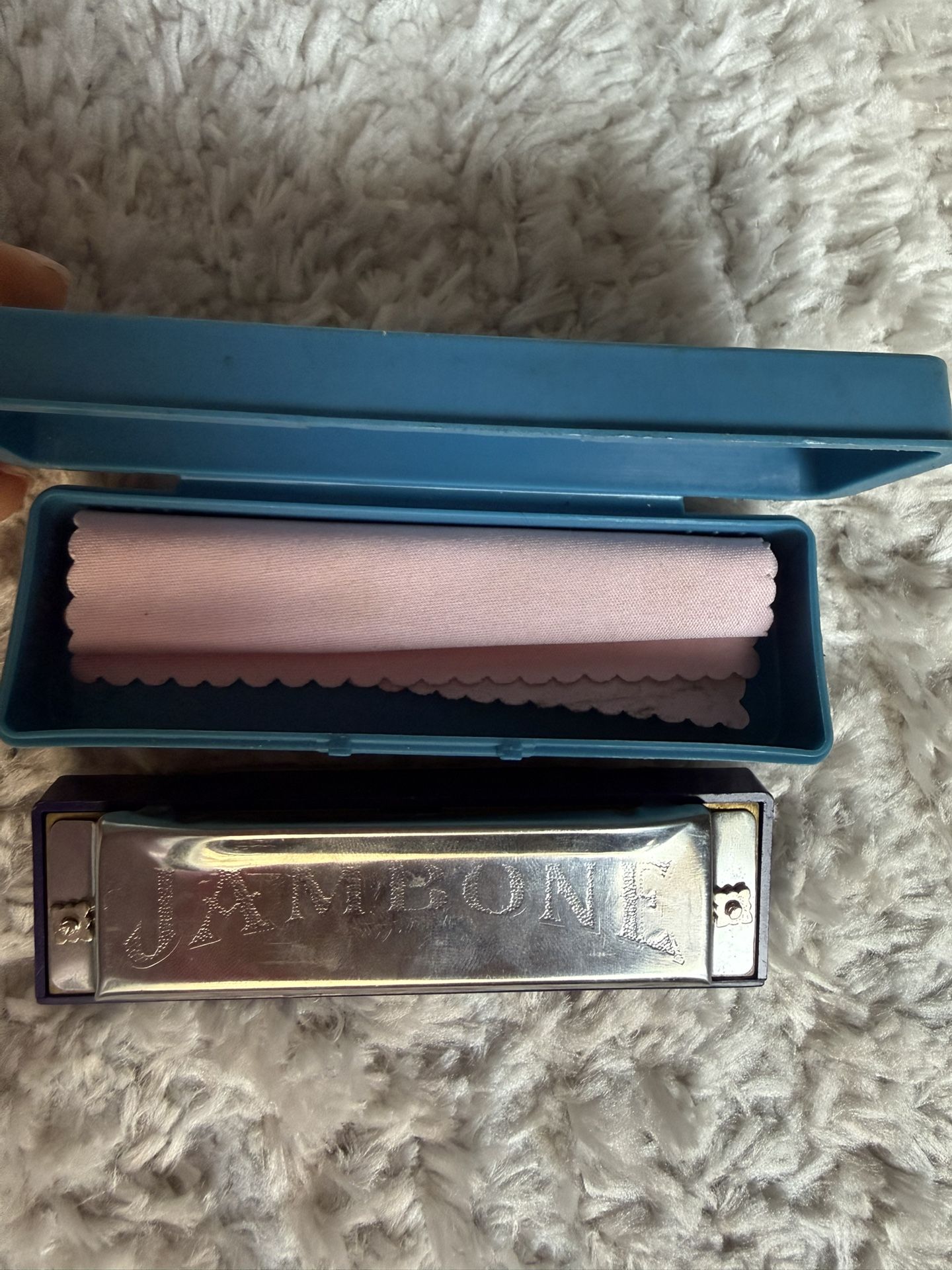 Jambone Harmonica with Case & Cleaning Cloth – Retro Mouth Organ