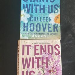 Colleen Hoover Books “It Starts With Us” and “It Ends With Us.”