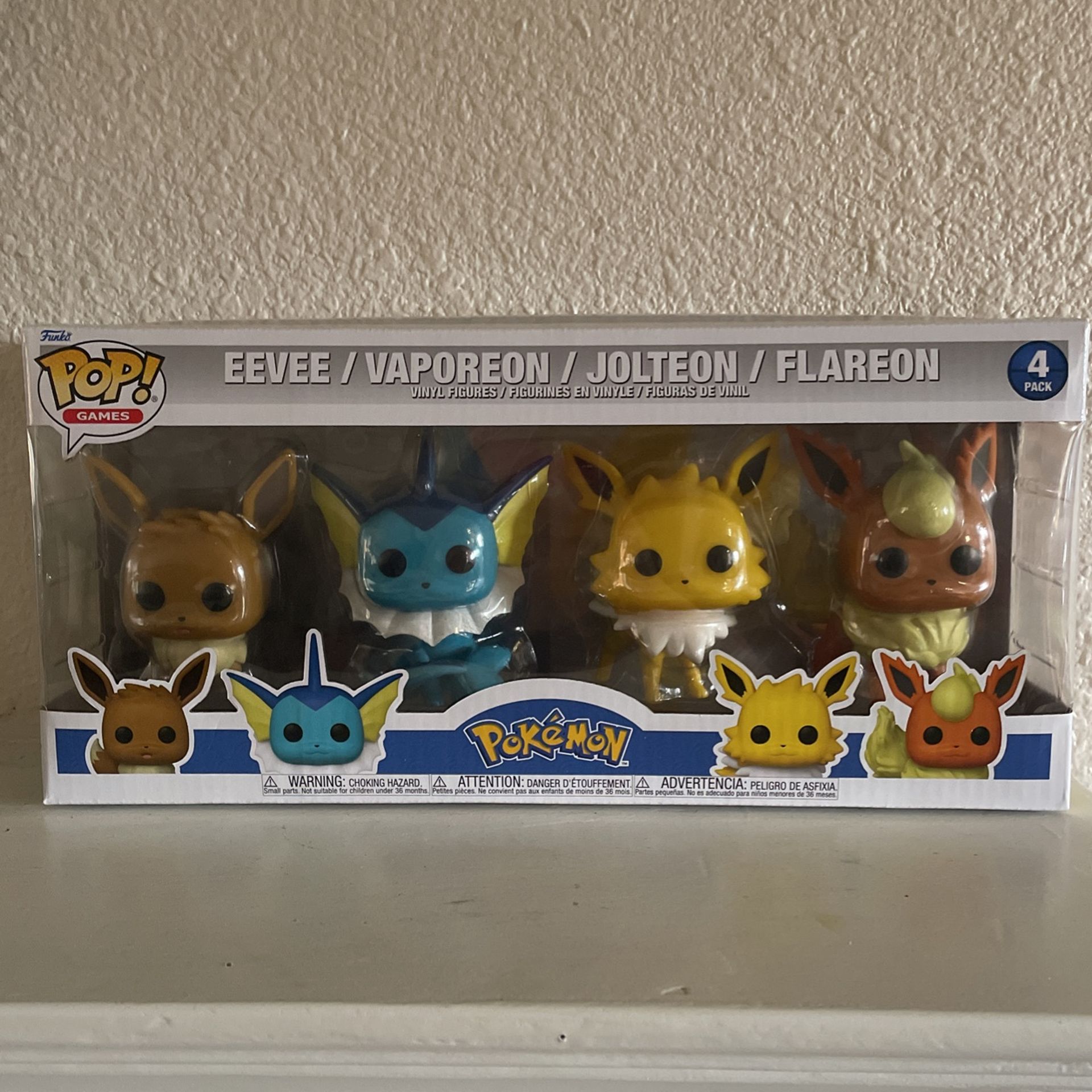 Funko Pokemon Eeveelution Funko Pops 4 Pack